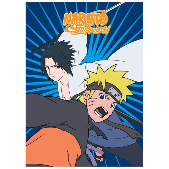Naruto Shippuden Naruto and Sasuke polar blanket -