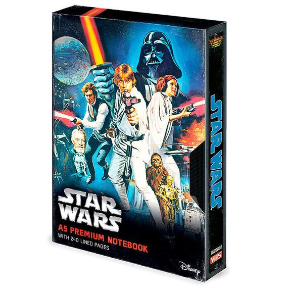 Star Wars VHS premium A5 notebook - STATIONERY / SCHOOL|NOTEBOOKS