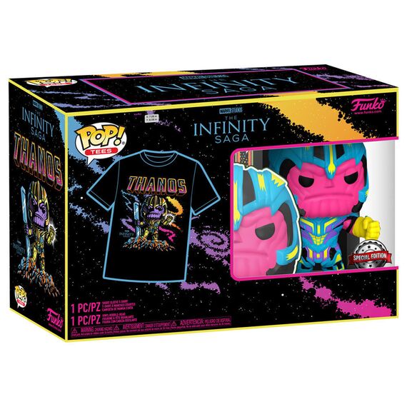 Set figure POP & Tee Marvel Infinity Saga Thanos Exclusive - Funko POP - Collectibles - Techbox
