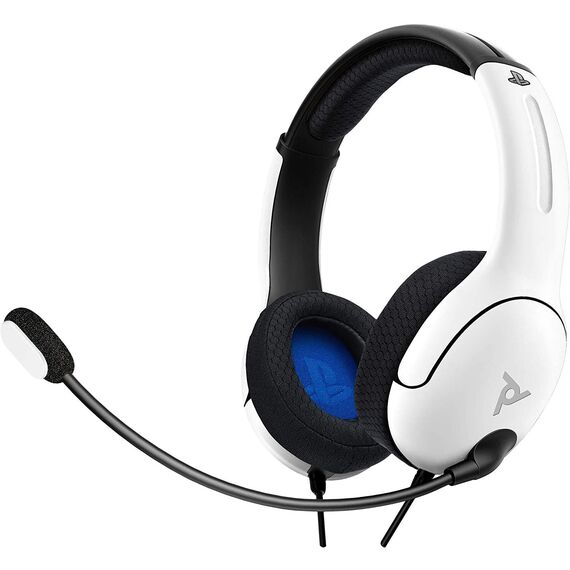 PDP LVL40 Wired Stereo Headset for PS4 and Playstation 5 White / Electronics | Techbox