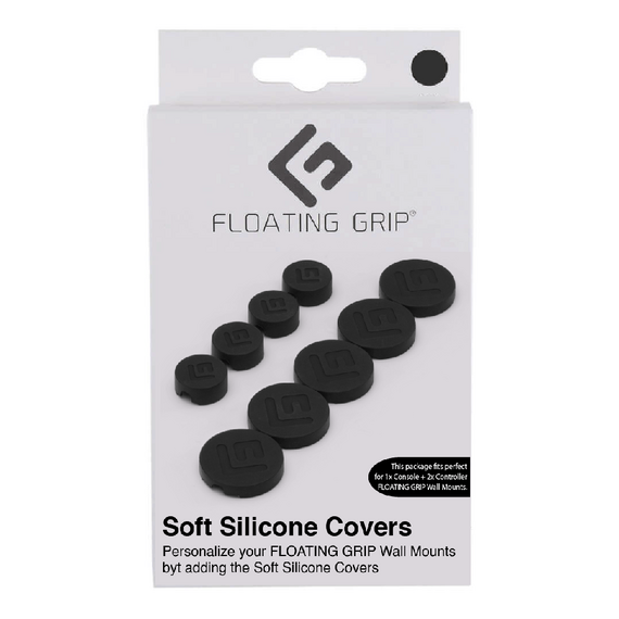 Floating Grip Wall Mount Covers (Black) / Electronics | Techbox