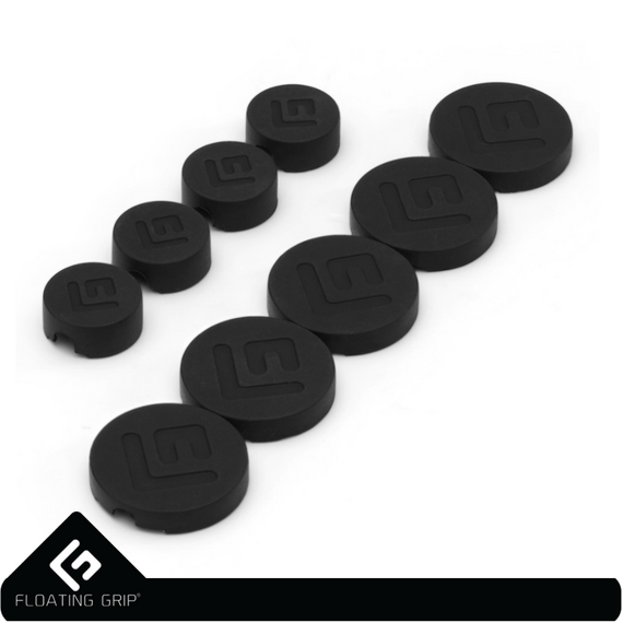 Floating Grip Wall Mount Covers (Black) / Electronics | Techbox