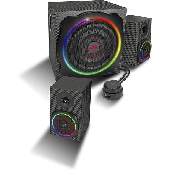 Speedlink - GRAVITY CARBON RGB 2.1 Speaker System / Computers | Techbox