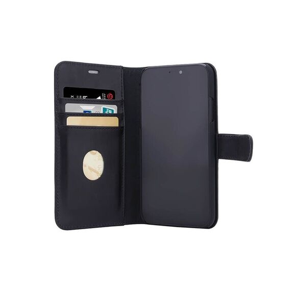 Radicover - Radiationprotected Mobilewallet Leather iPhone 12 Mini Exclusive 2in1 Magnetcover - Black / Electronics | Techbox
