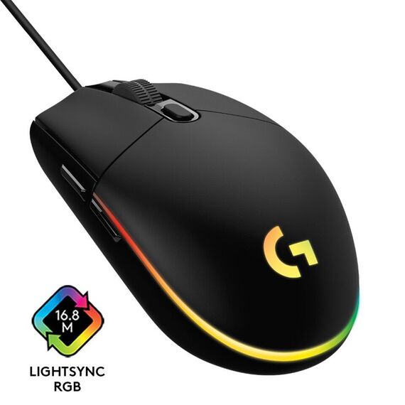 Logitech - G203 LIGHTSYNC Gaming Mouse Black / Computers | Techbox
