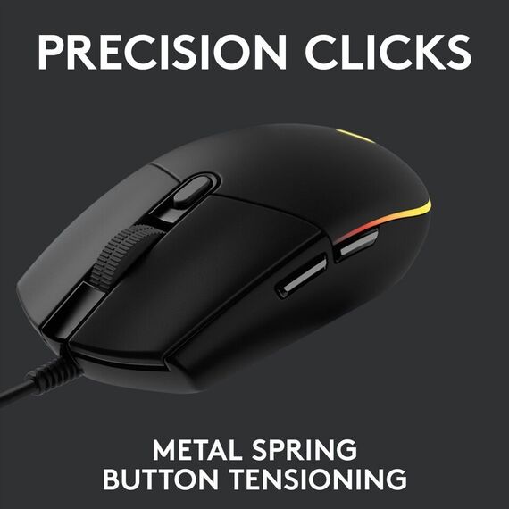 Logitech - G203 LIGHTSYNC Gaming Mouse Black / Computers | Techbox