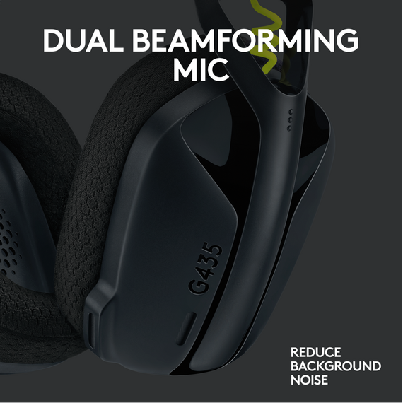 Logitech - G435 Lightspeed Wireless Gaming Headset - Black / Electronics | Techbox