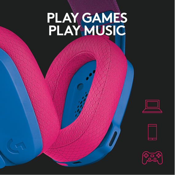 Logitech - G435 Lightspeed Wireless Gaming Headset - Blue / Electronics | Techbox