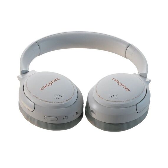 Creative - Zen Hybrid Wireless Over-ear Headphones ANC, White / Electronics - Bluetooth - Headsets - Techbox