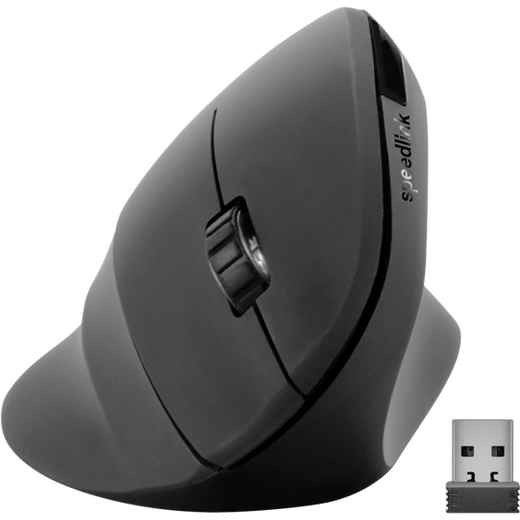 Speedlink - PIAVO Ergonomic Vertical Mouse - Wireless, rubberblack / Computers - Mice - Keyboards & Mice - Techbox