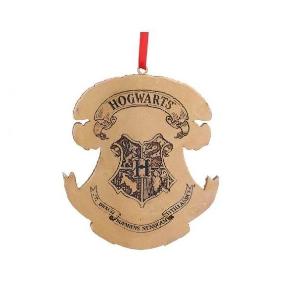 Harry Potter Hogwarts Crest Hanging Ornament 8cm / Fan Shop and Merchandise - Merchandise Seasonals - Various - Techbox