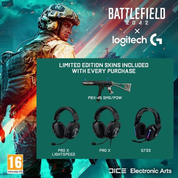 Logitech - PRO X Wireless LIGHTSPEED Gaming Headset +Battlefield PC SKIN bundle / Electronics - Electronics - Audio & HiFi - ...