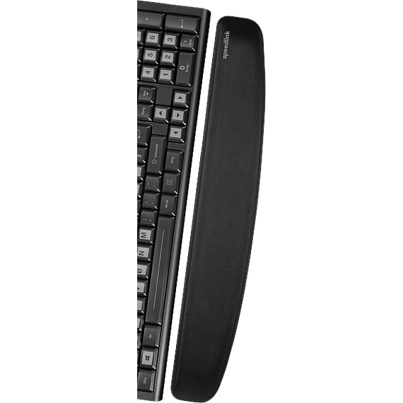 Speedlink - Sateen Ergonomic Keyboard Wristpad - Wrist Rest - Black / Computers | Techbox
