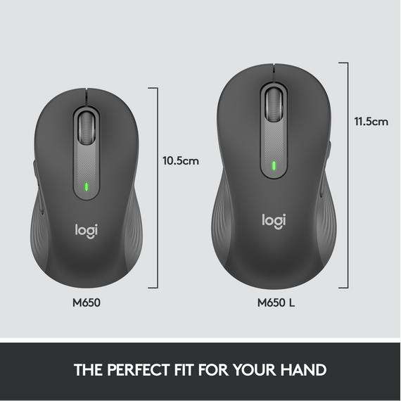 Logitech - M650 Signature - Large Wireless Mouse -  Graphite / Computers | Techbox