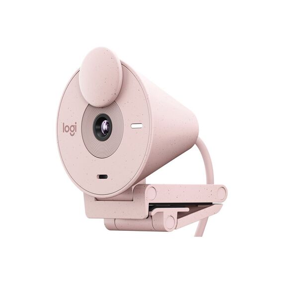 Logitech - Brio 300 Full HD webcam, Rose / Computers