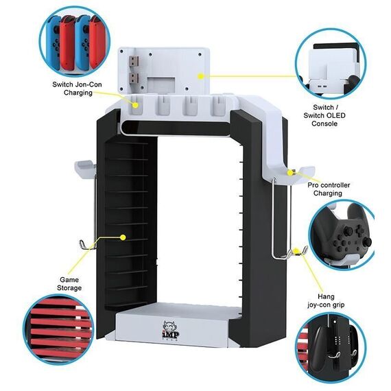 Multi Function Stand for Switch and Switch OLED / Nintendo Switch - Nintendo Switch Accessories - Accessories for Consoles - Techbox
