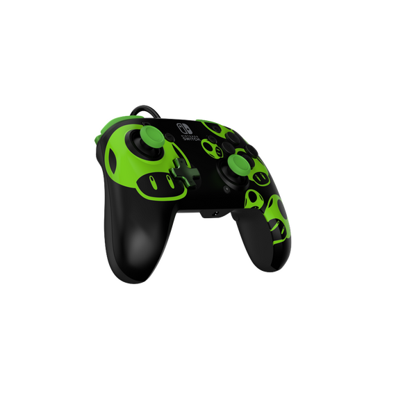 PDP Rematch Wired controller - 1Up Glow In The Dark / Nintendo Switch | Techbox
