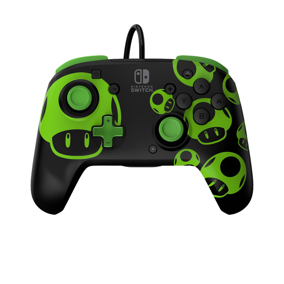 PDP Rematch Wired controller - 1Up Glow In The Dark / Nintendo Switch | Techbox