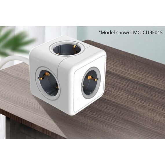 MicroConnect - 4 Way Schuko, 2 USB Ports Power Cube - With 1,5m Cable / Electronics - Αταξινόμητα -  - Techbox
