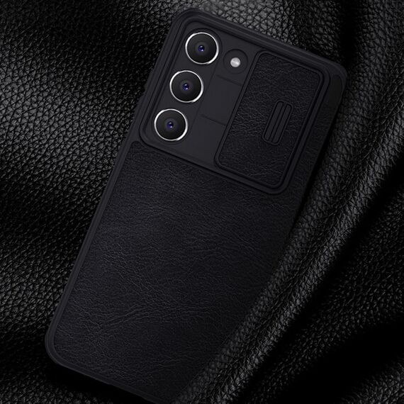 Nillkin Qin Leather Pro Case for Samsung Galaxy S23+ flip cover camera cover red - Samsung Cases - Cases - Techbox