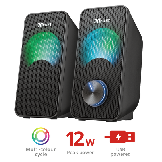 TRUST ARYS COMPACT 2.0 SPEAKER RGB / Computers - Speakers - Speakers & Headphones - Techbox