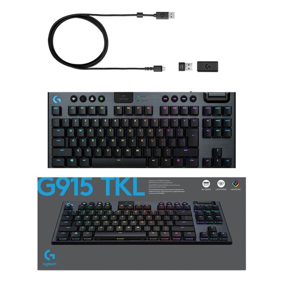 Logitech - G915 TKL Tenkeyless linear Nordic / Computers | Techbox