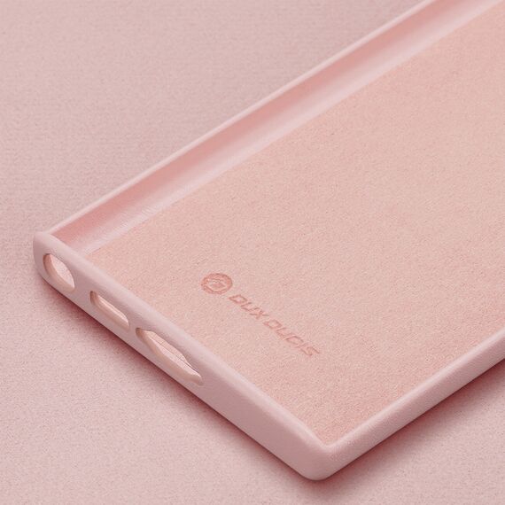 Dux Ducis Grit case for Samsung Galaxy S23 Ultra elegant cover made of artificial leather MagSafe pink | Techbox