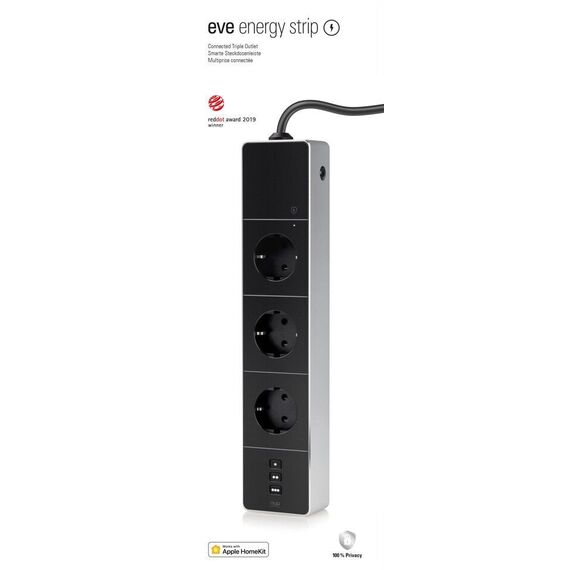Eve Energy Strip - Smart Triple Outlet & Power Meter with Apple HomeKit technology / Electronics