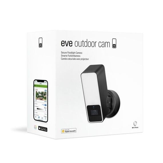 Eve Outdoor Cam - Secure floodlight camera with Apple HomeKit Secure Video technology / Electronics