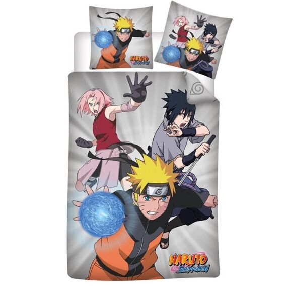 NARUTO SHIPPUDEN - Trio - Duvet Cover 140x200cm  - '100% Polyester' |  Techbox