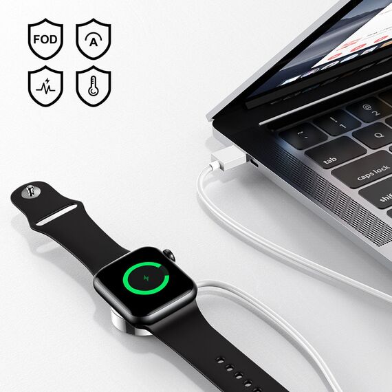 Joyroom S-IW001S inductive charger for Apple Watch with USB cable 1.2 m white | Techbox