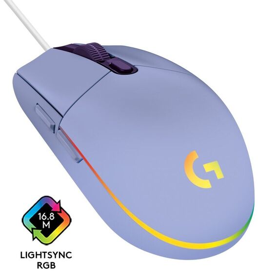 Logitech - G203 Lightsync Gaming Mouse - Lilac / Computers - Mice - Keyboards & Mice - Techbox