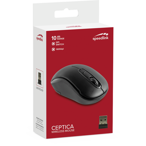 Speedlink - CEPTICA Mouse - Wireless, black / Computers | Techbox