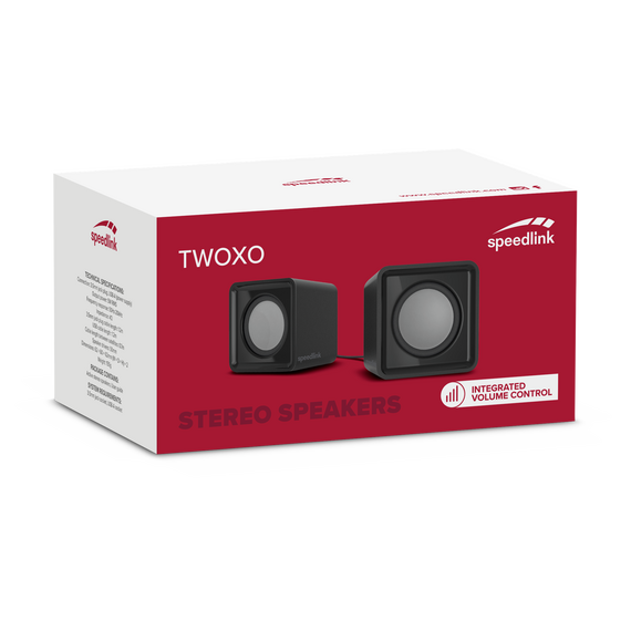 Speedlink - TWOXO Stereo Speakers, black / Computers | Techbox