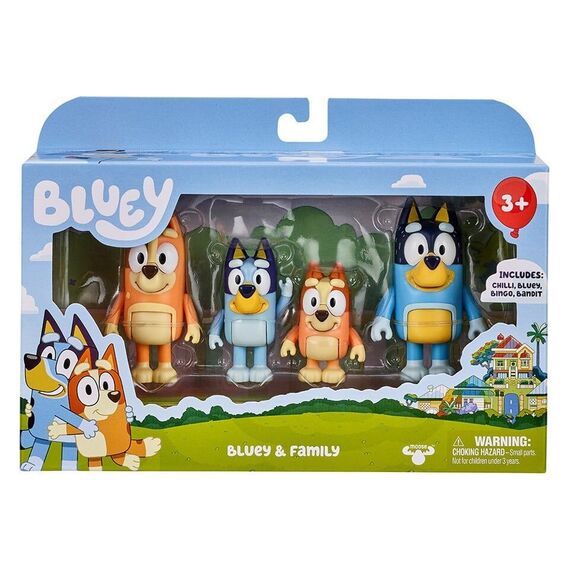 Bluey - Figure 4-pack  - Family Pack (90077) / Toys - Figurines - Collectibles - Techbox