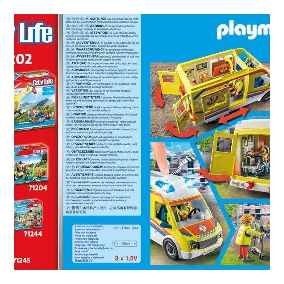 Playmobil - Ambulance with light and sound (71202) / Toys - Playmobil - Collectibles - Techbox