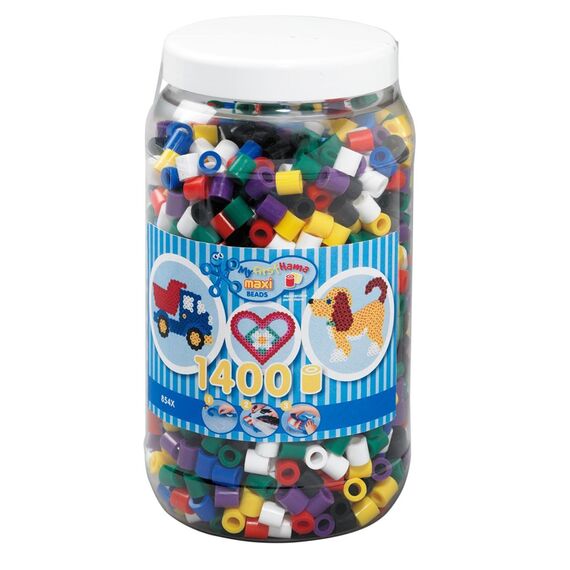 HAMA - Maxi Beads - Beads in bucket - 1400pcs (8540) / Toys