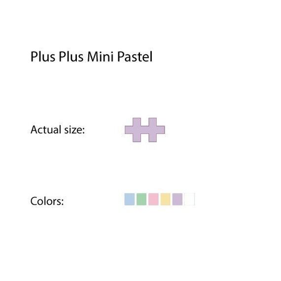 Plus Plus - Mini Pastel 600 pcs / Toys
