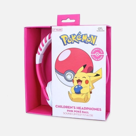 OTL - Junior Headphones - Pokemon Pokeball Pink (PK0842) / Toys - Merchandise Technology - Various - Techbox