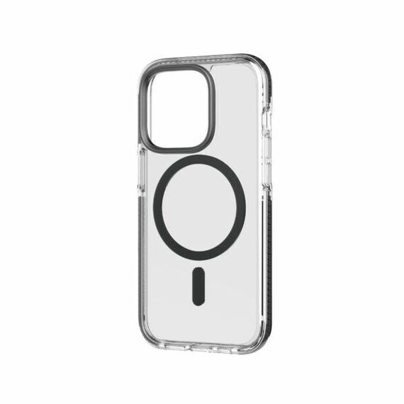 Tech21 - Evo Crystal MagSafe iPhone 14 Pro Cover - Clear / Graphite Black / Electronics - Uncategorized Cases (2) - Cases - Techbox