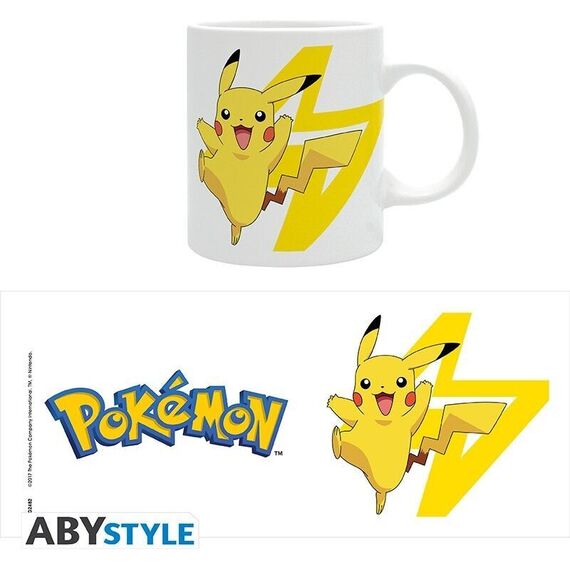 POKEMON - Mug - 320 ml - Logo & Pikachu / Fan Shop and Merchandise - Mugs & Bottles - Gifts - Techbox