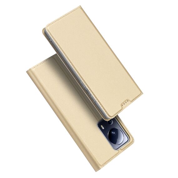 Dux Ducis Skin Pro Case for Xiaomi 13 Lite Flip Card Wallet Stand Gold - Xiaomi Cases - Cases - Techbox