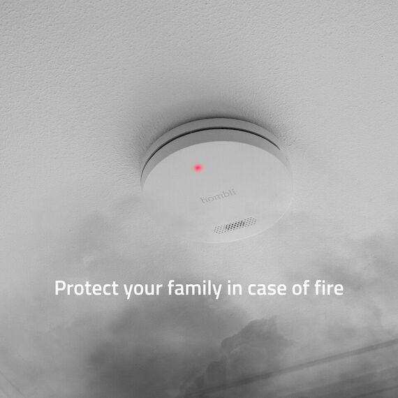 Hombli - Smart Smoke Detector White / Electronics