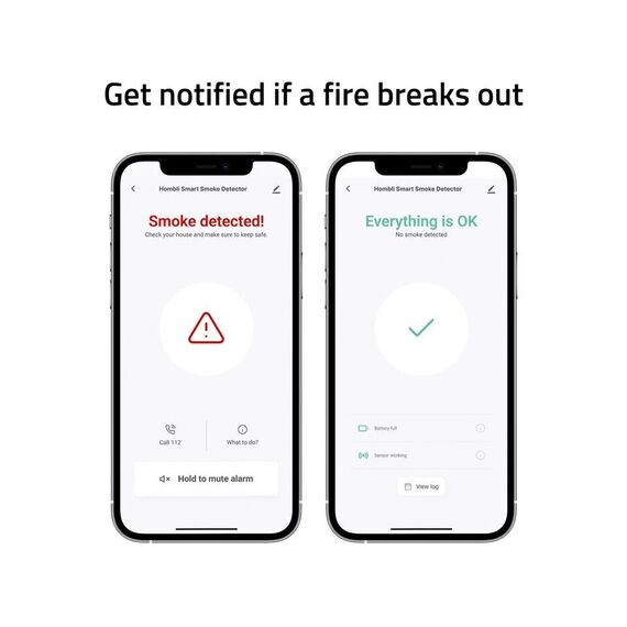 Hombli - Smart Smoke Detector White / Electronics