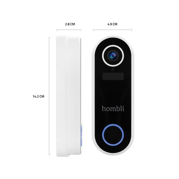Hombli - Smart Doorbell 2 Promo Pack (Doorbell 2 + Chime 2) White / Electronics