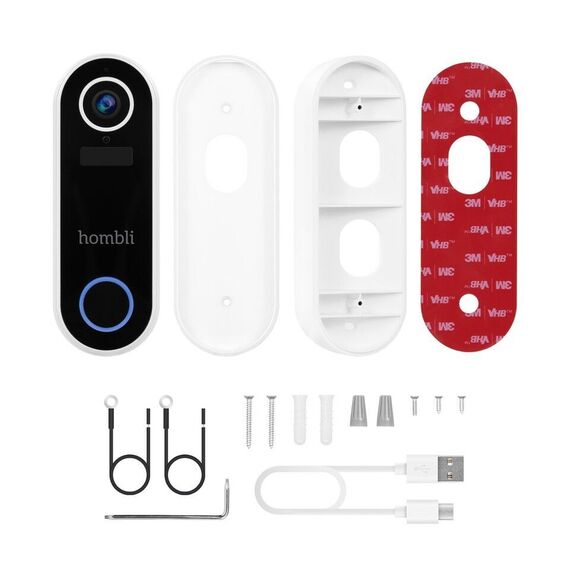 Hombli - Smart Doorbell 2 Promo Pack (Doorbell 2 + Chime 2) White / Electronics
