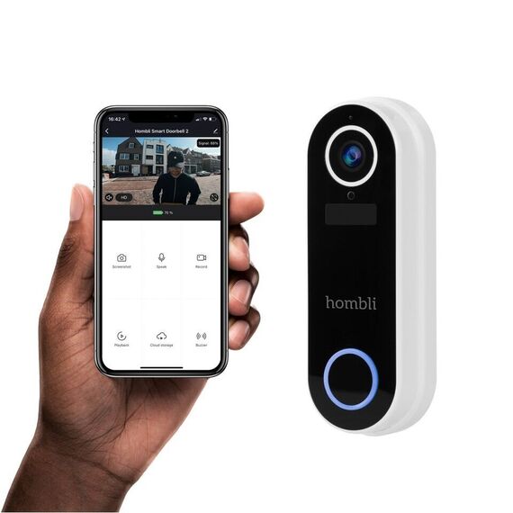 Hombli - Smart Doorbell 2 Promo Pack (Doorbell 2 + Chime 2) White / Electronics