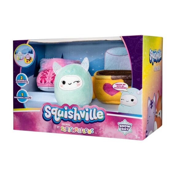 Squishville - Accessory Set - Snow Day / Toys - Plushies - Gifts - Techbox