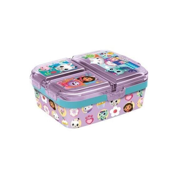 Euromic - Multi Compartment Sandwich Box - Gabby's Dollhouse (088808735-21220) / Toys - Merchandise Food Preparation - Various - Techbox