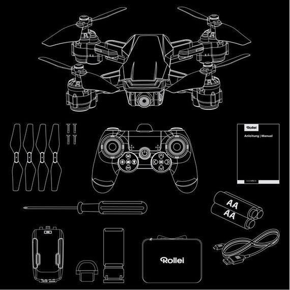 Rollei - Fly 60 Fly More Combo Camera Drone / Electronics | Techbox